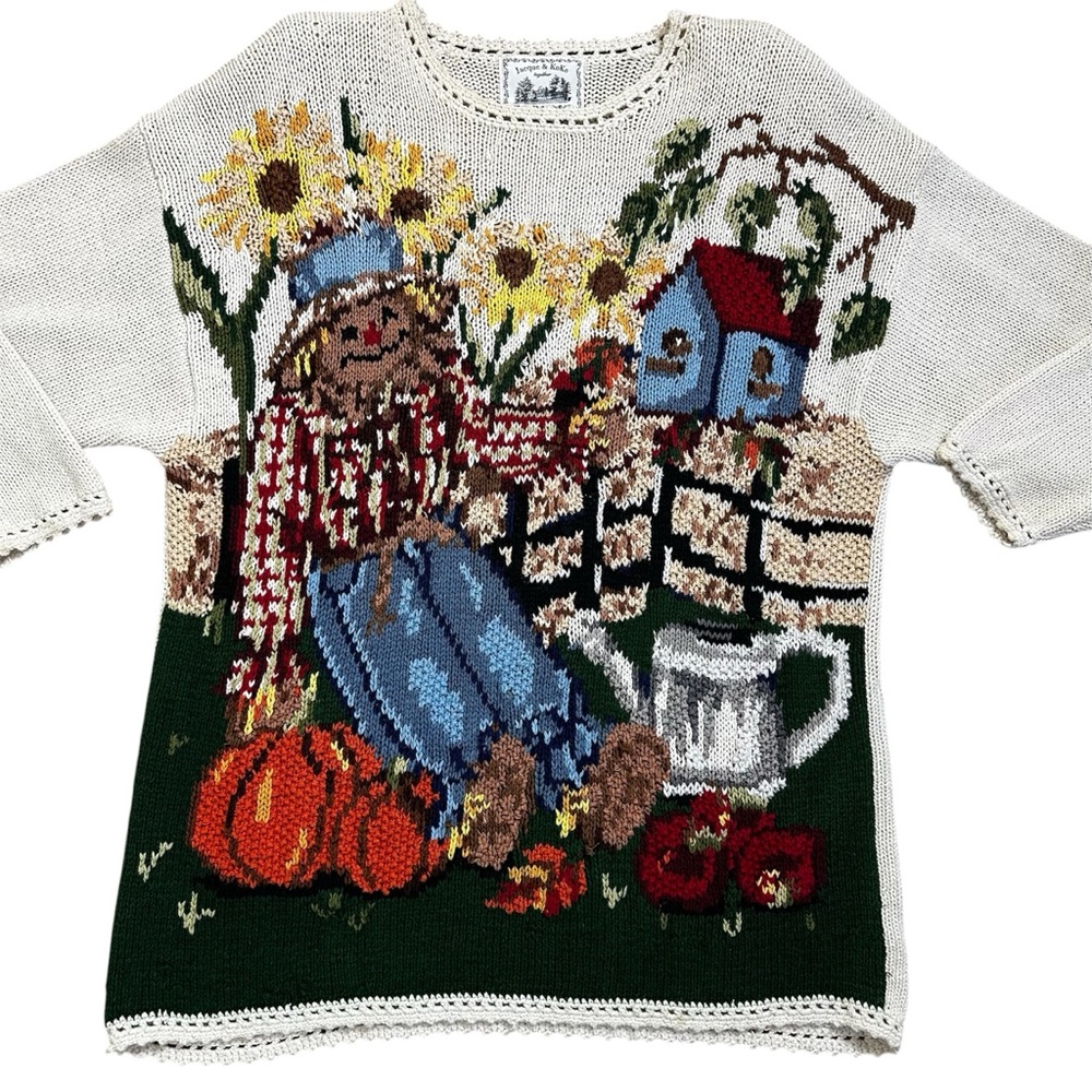 VINTAGE Jacque and Koko Together Autumn Knit Sweater Size 22/24
